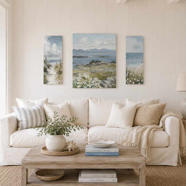 Coastal Canvas Wall Art Set - Assorted Designs - Set of 3