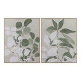 Green Leaf Framed Canvas Botanical Wall Art | Assorted Designs, 40 x 50cm