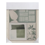 Sage Green Assorted Botanical Abstract Canvas Wall Art | Set of 5