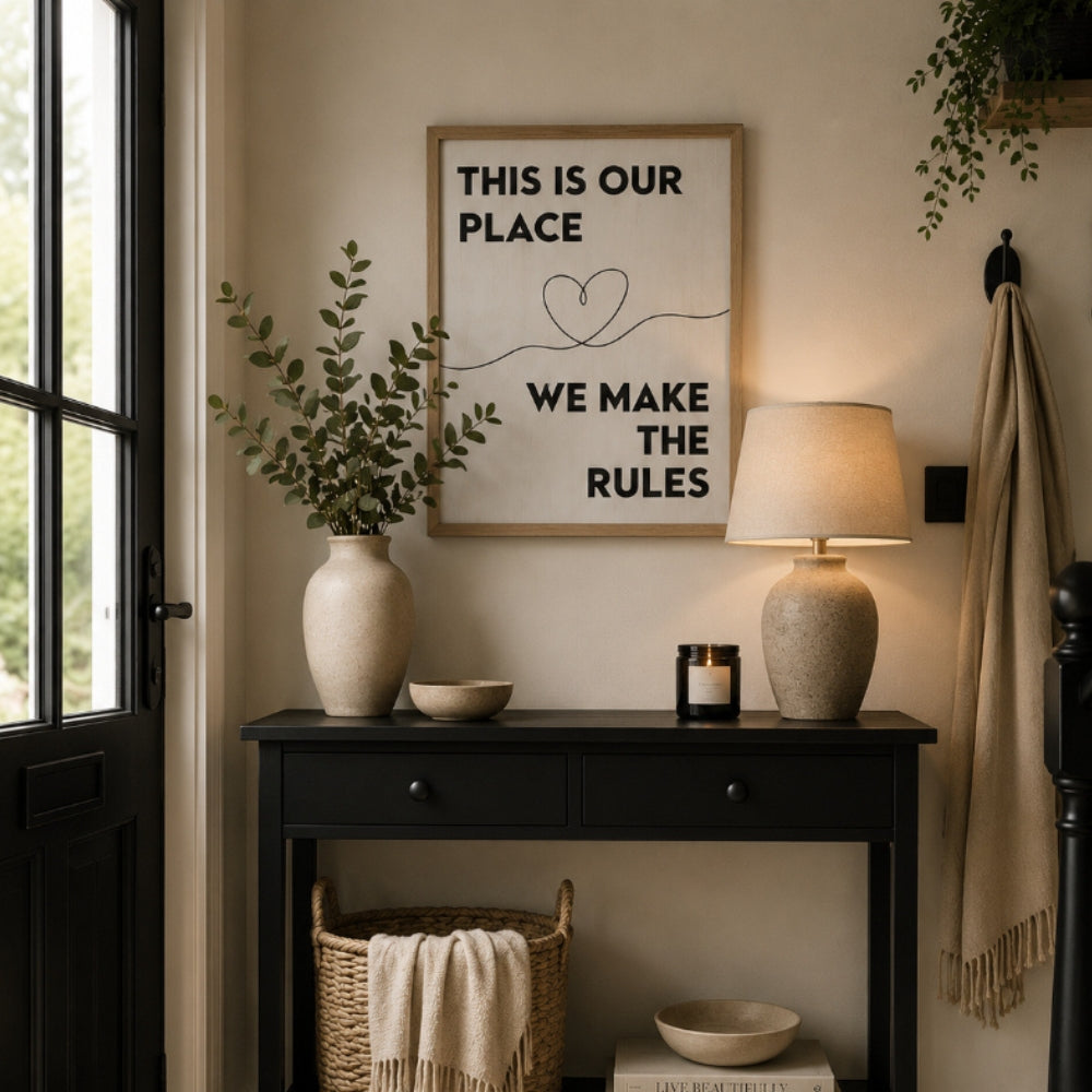 Home Sayings Wooden Wall Art - Assorted Quotes - 30x40cm