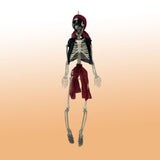 Hanging Pirate Skeleton Halloween Decoration - 90cm, Tattered Costume