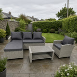 Trapani  4-Seater Rattan Garden Furniture Set | 4 Pieces, Outdoor Seating