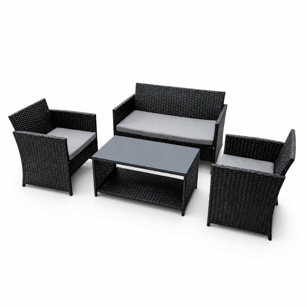 Pisa 4-Seater Outdoor Garden Patio Furniture Set | 4 Pieces