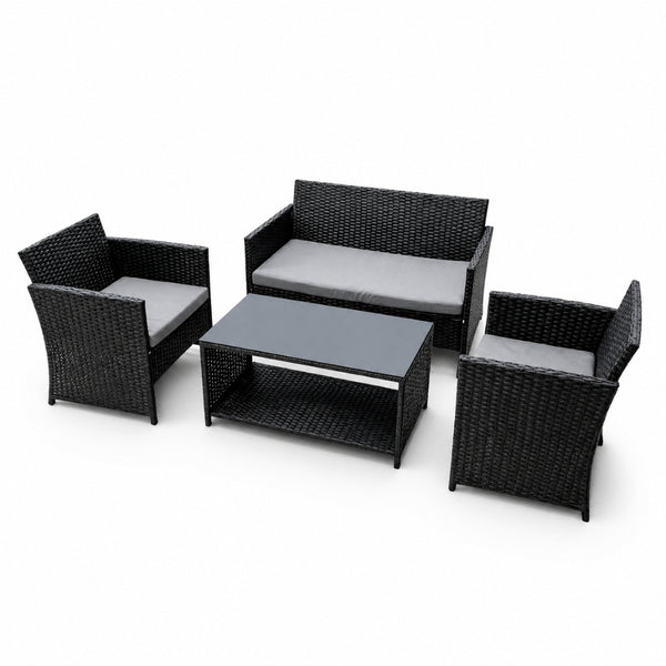 Pisa 4-Seater Outdoor Garden Patio Furniture Set | 4 Pieces