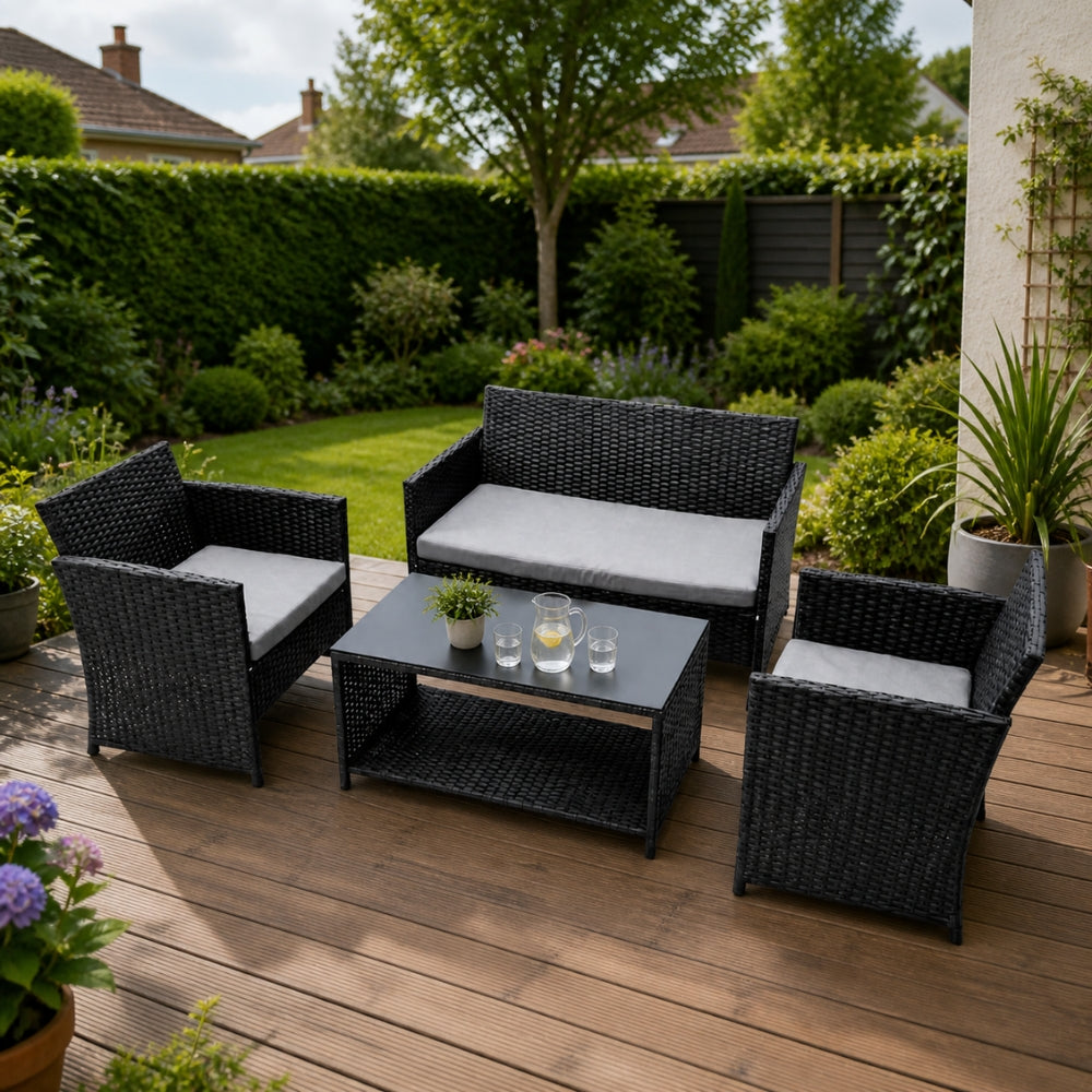 Pisa 4-Seater Outdoor Garden Patio Furniture Set | 4 Pieces