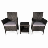 Bari 2-Seater Rattan Bistro Set | 3 Piece Rattan Garden Furniture Set