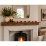 Orange Mini Pumpkin Hanging Garland - 120cm, Rustic Autumn Decoration