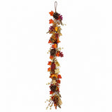 Autumn Large Acorn Decorative Garland - Pinecones and Pumpkins, 152cm