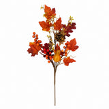 Autumn Leaf and Berry Decorative Pick - Pear and Pine Cone Accents