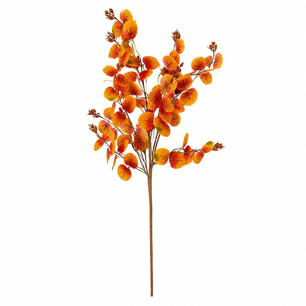 Autumn Leaf Decorative Foliage Spray - Orange and Amber, 69cm