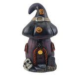 LED Witch Hat Haunted House Halloween Ornament - Purple, 42cm