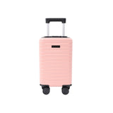 Blush Pink Hard Shell Underseat Cabin Suitcase - Spinner Wheels, Lock