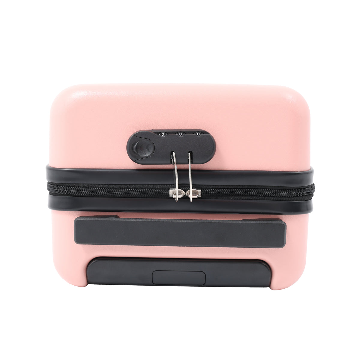 Blush Pink Hard Shell Underseat Cabin Suitcase - Spinner Wheels, Lock