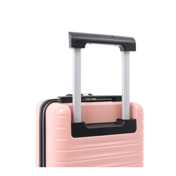 Blush Pink Hard Shell Underseat Cabin Suitcase - Spinner Wheels, Lock