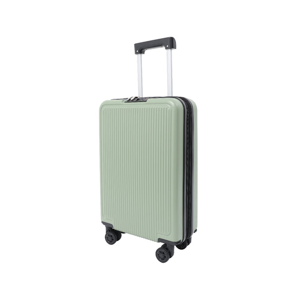 Expandable Hard-Shell Cabin Suitcase - Sage Green, 4 Spinner Wheels