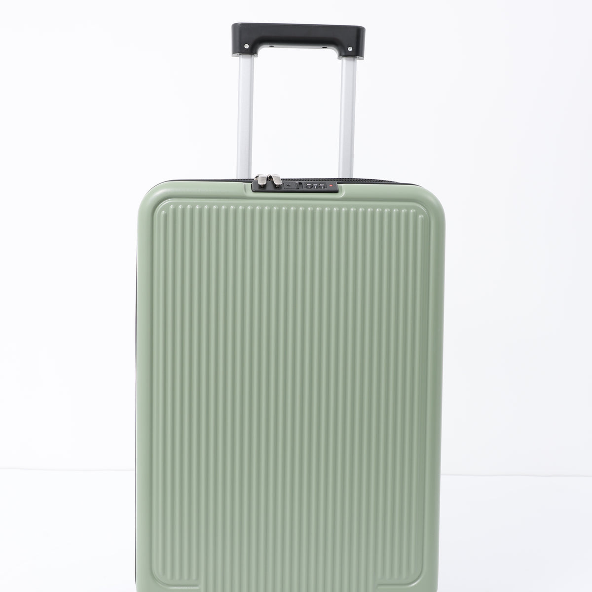 Expandable Hard-Shell Cabin Suitcase - Sage Green, 4 Spinner Wheels