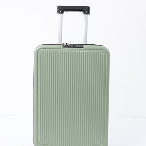 Expandable Hard-Shell Cabin Suitcase - Sage Green, 4 Spinner Wheels