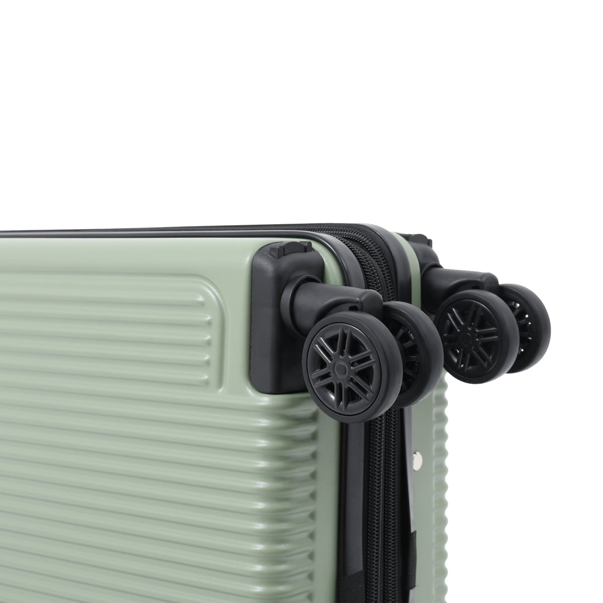 Expandable Hard-Shell Cabin Suitcase - Sage Green, 4 Spinner Wheels