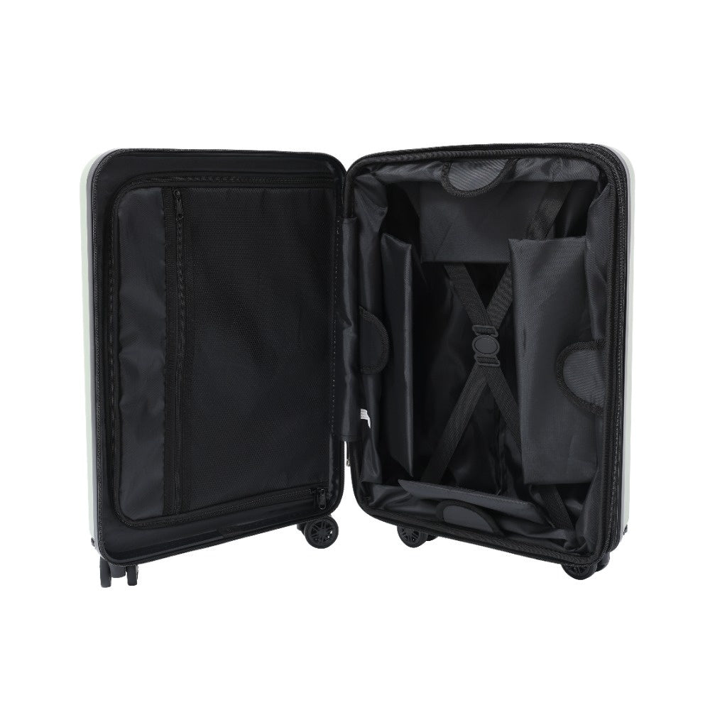 Expandable Hard-Shell Cabin Suitcase - Sage Green, 4 Spinner Wheels