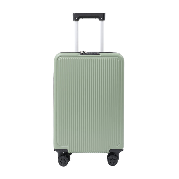 Expandable Hard-Shell Cabin Suitcase - Sage Green, 4 Spinner Wheels