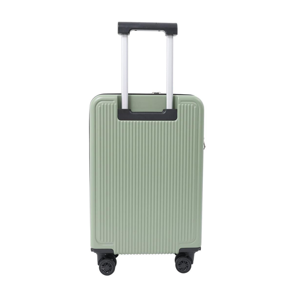 Expandable Hard-Shell Cabin Suitcase - Sage Green, 4 Spinner Wheels