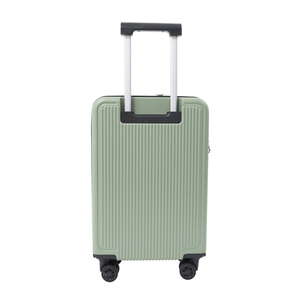 Expandable Hard-Shell Cabin Suitcase - Sage Green, 4 Spinner Wheels