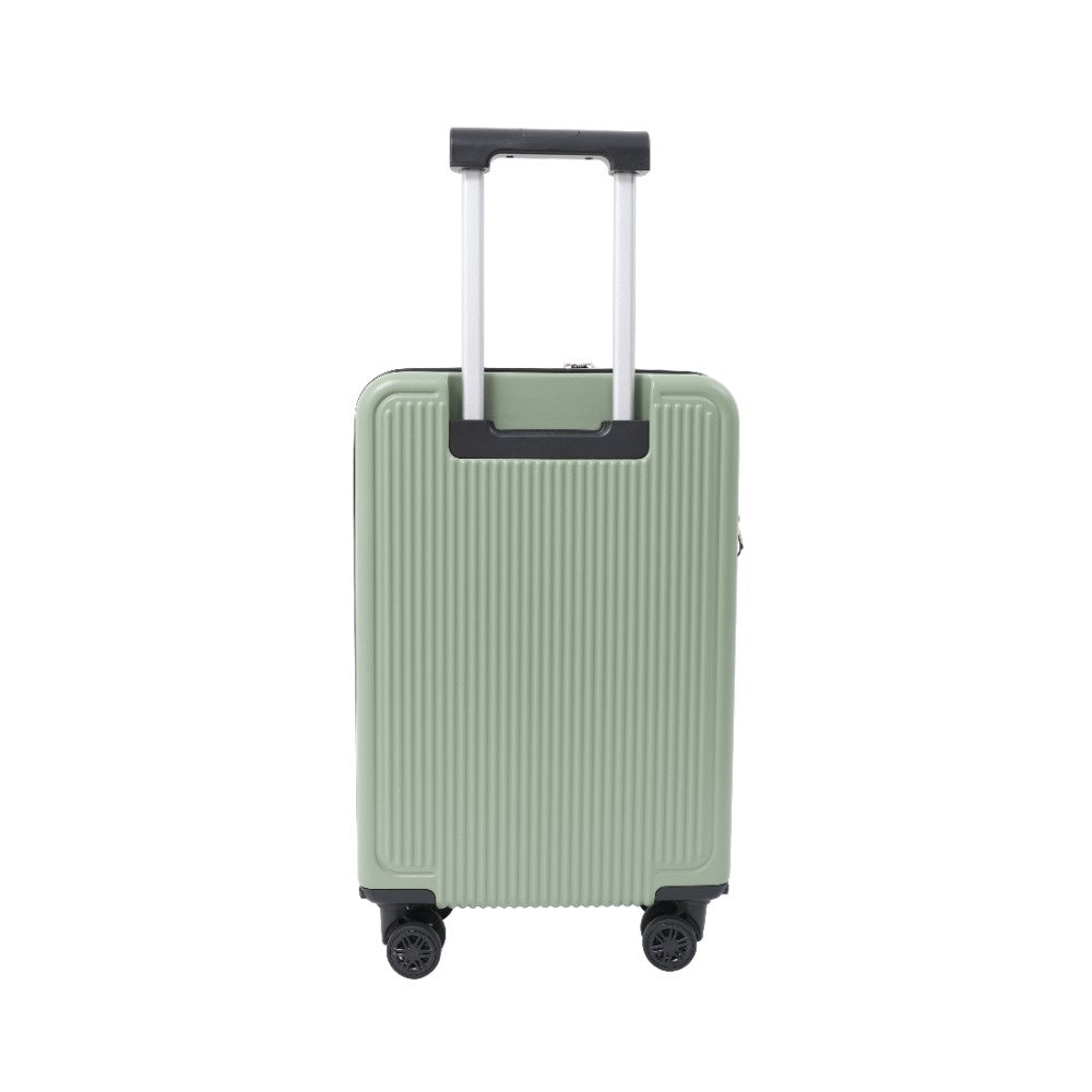 Expandable Hard-Shell Cabin Suitcase - Sage Green, 4 Spinner Wheels