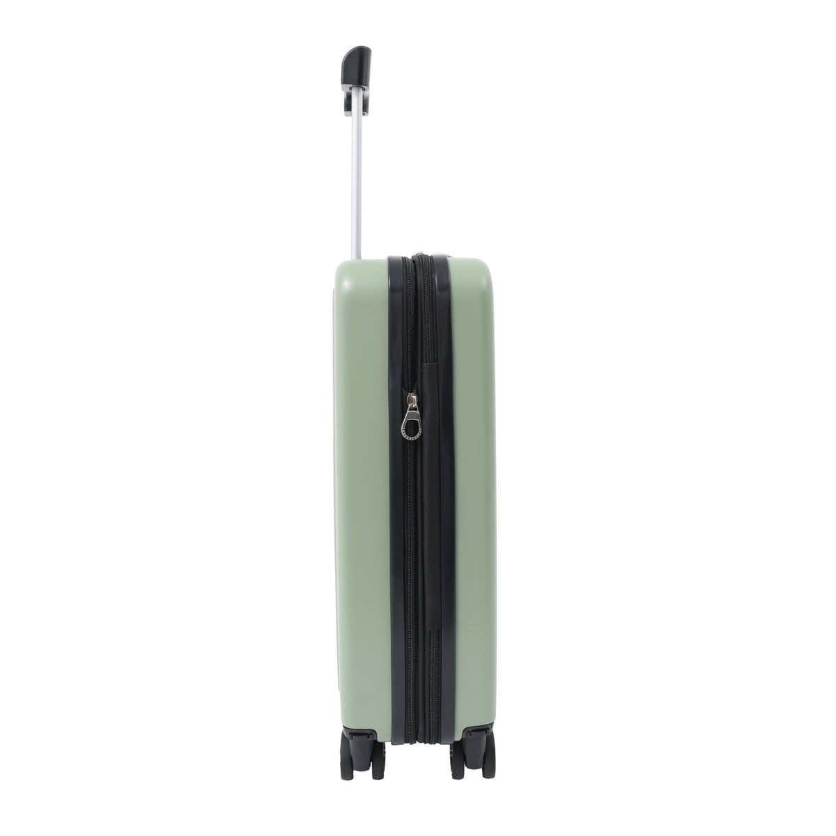 Expandable Hard-Shell Cabin Suitcase - Sage Green, 4 Spinner Wheels