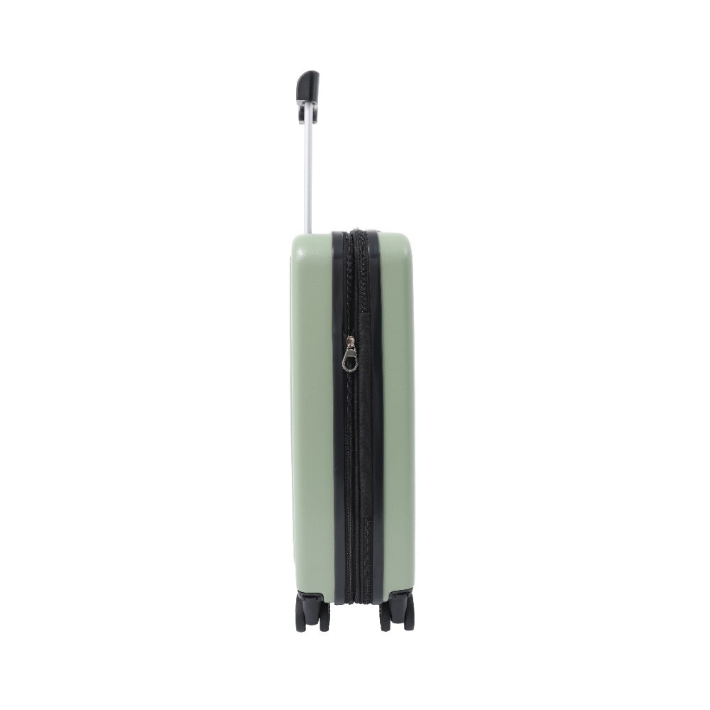 Expandable Hard-Shell Cabin Suitcase - Sage Green, 4 Spinner Wheels