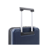 Expandable Navy Hard-Shell Suitcase - Spinner Wheels, Combination Lock