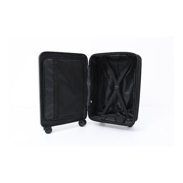 Expandable Navy Hard-Shell Suitcase - Spinner Wheels, Combination Lock