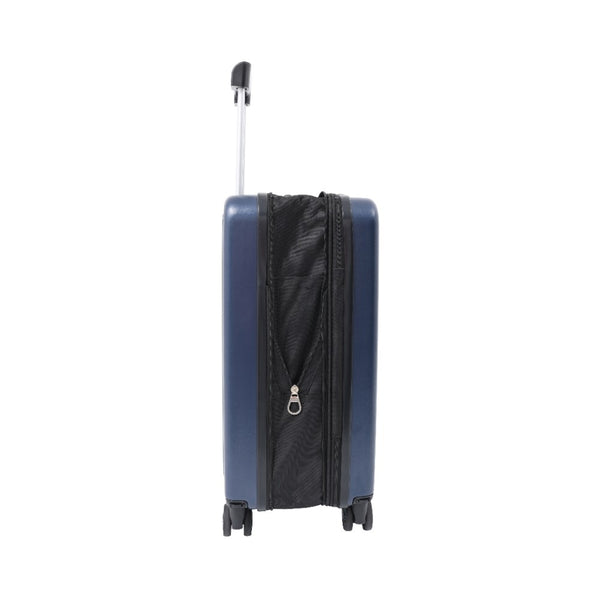 Expandable Navy Hard-Shell Suitcase - Spinner Wheels, Combination Lock