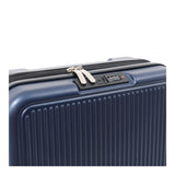 Expandable Navy Hard-Shell Suitcase - Spinner Wheels, Combination Lock