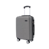 Grey Ribbed Hard-Shell Spinner Luggage - 28 Inch, Four Wheels