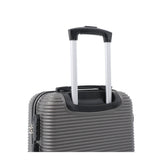 Grey Ribbed Hard-Shell Spinner Luggage - 28 Inch, Four Wheels