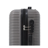 Grey Ribbed Hard-Shell Spinner Luggage - 28 Inch, Four Wheels
