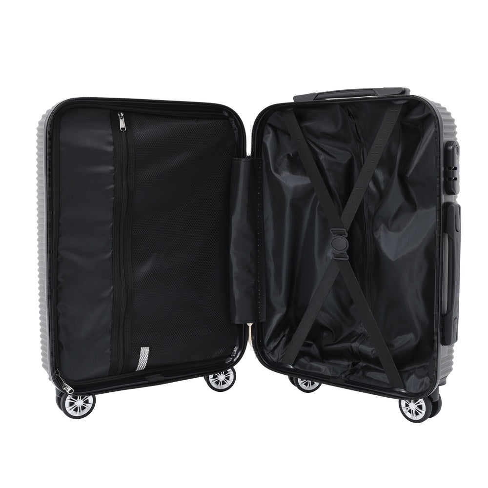 3 Pc Luggage Set - Grey - 20/24/28 Inch - view 6