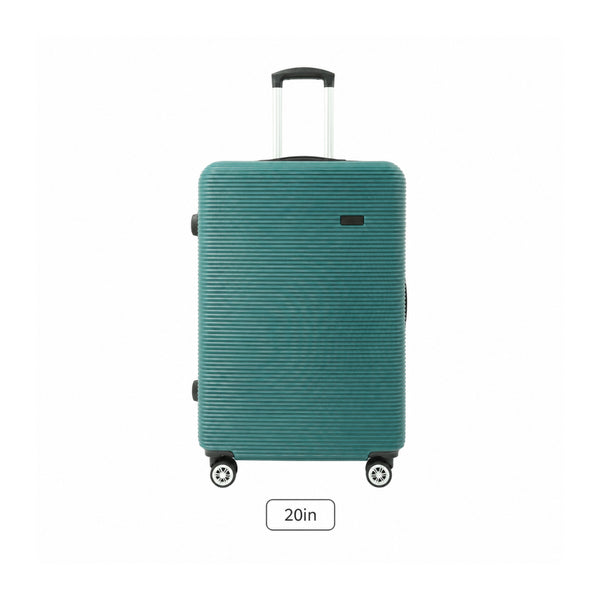 Teal Hard-Shell Cabin Suitcase - 20 Inch, Four Spinner Wheels