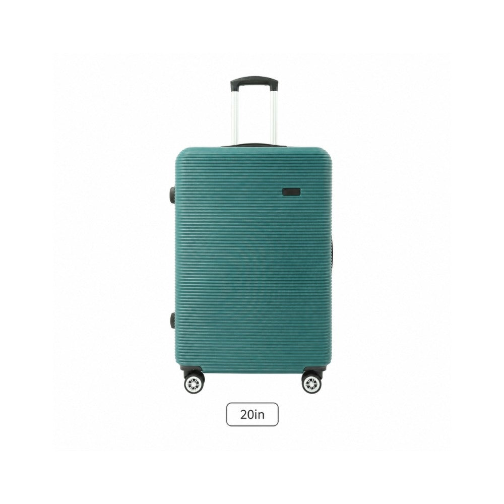 Teal Hard-Shell Cabin Suitcase - 20 Inch, Four Spinner Wheels