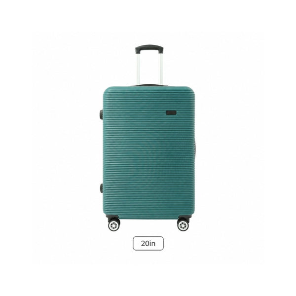 Teal Hard-Shell Cabin Suitcase - 20 Inch, Four Spinner Wheels
