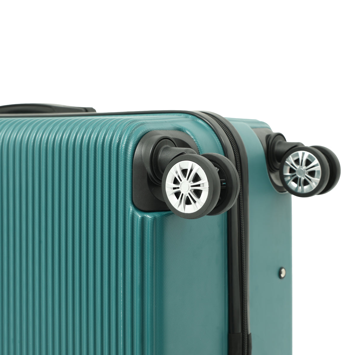 Teal Hard-Shell Cabin Suitcase - 20 Inch, Four Spinner Wheels