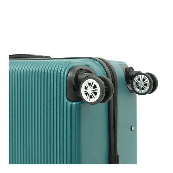 Teal Hard-Shell Cabin Suitcase - 20 Inch, Four Spinner Wheels