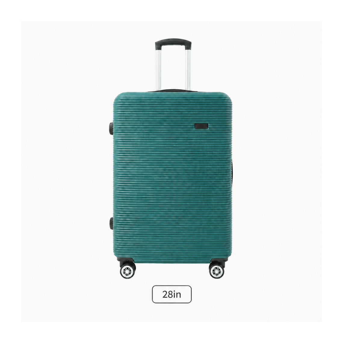 Teal Marbled Hard-Shell Spinner Suitcase - 28 Inch, Four Wheels