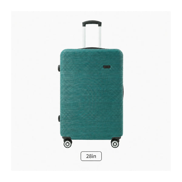 Teal Marbled Hard-Shell Spinner Suitcase - 28 Inch, Four Wheels