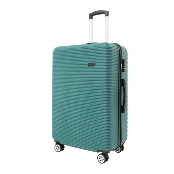 Teal Marbled Hard-Shell Spinner Suitcase - 28 Inch, Four Wheels