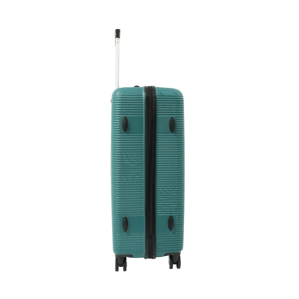 Teal Marbled Hard-Shell Spinner Suitcase - 28 Inch, Four Wheels