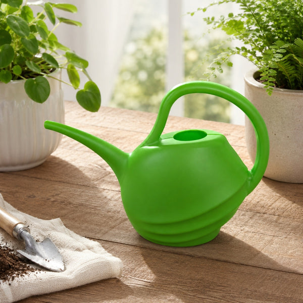Watering Can 2L Bright Green Garden Watering Can | Long Tapered Spout