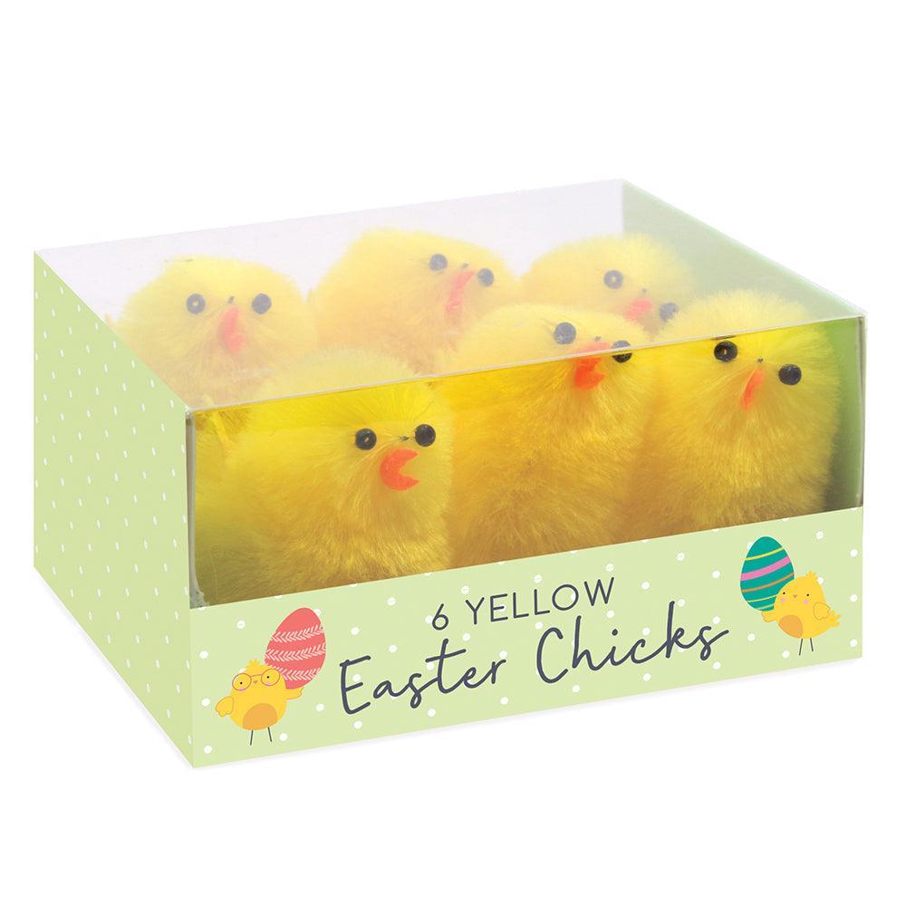 6 Pack Medium Yellow Easter Chicks Decoration - Choice Stores