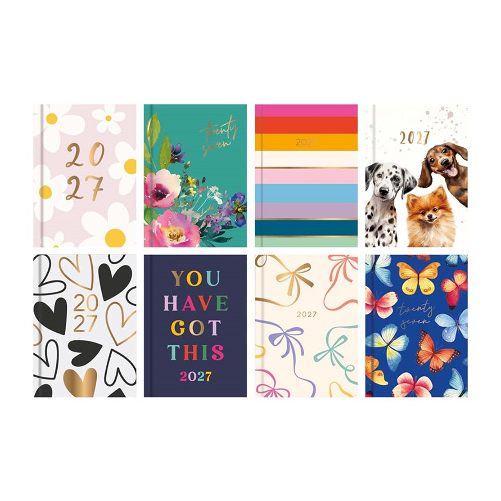 2027 Dated Pocket Diary | Assorted Designs, Assorted Colours