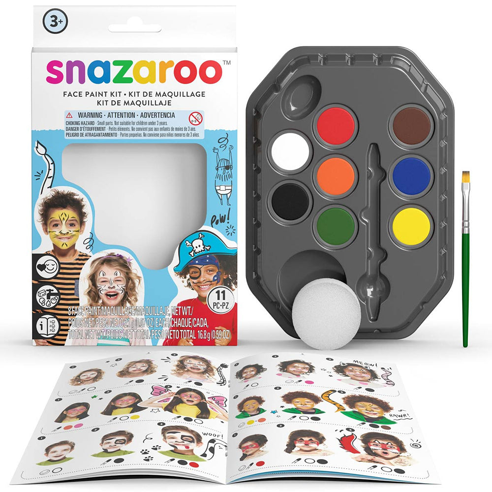 Snazaroo Adventure Face Paint Kit | 11 Piece Set